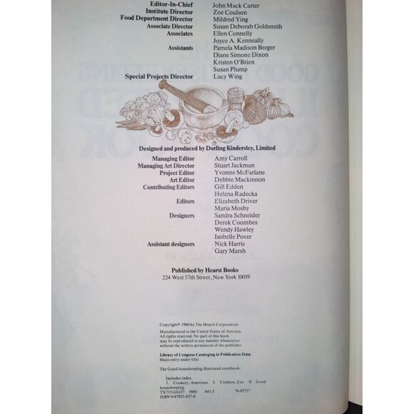 The Good Housekeeping Illustrated Cookbook 1980 Hard Cover Cook Book CLEAN - Picture 3 of 13